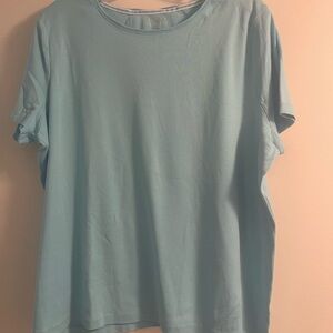 Talbots Sky Blue Cotton Tee